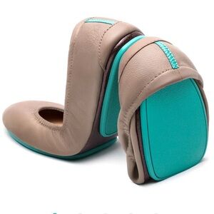 Tieks Taupe Leather Ballet Flats Size 7
